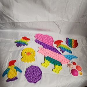 Fidget Toy Lot • Poppets & Pop-Its • Sensory Toys Bundle
